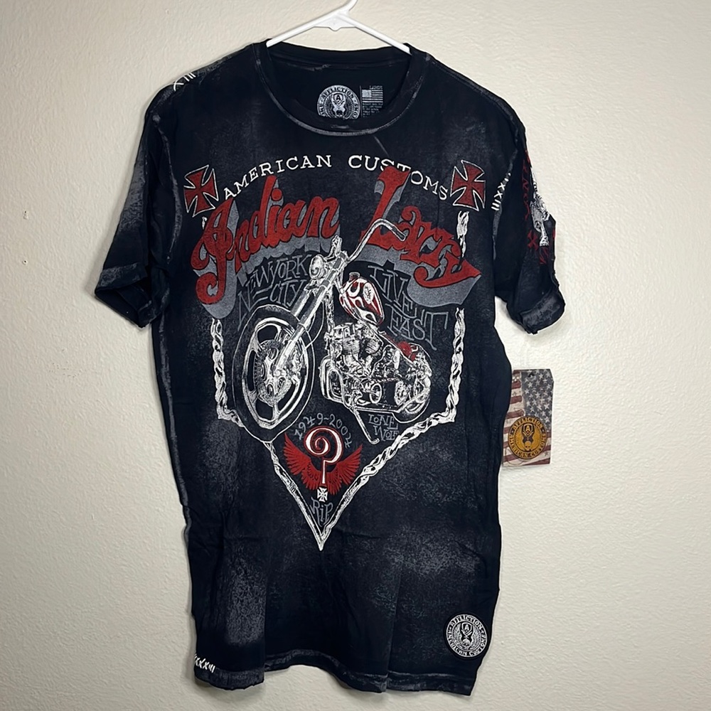 NWT Indian Larry Affliction men’s t-shirt